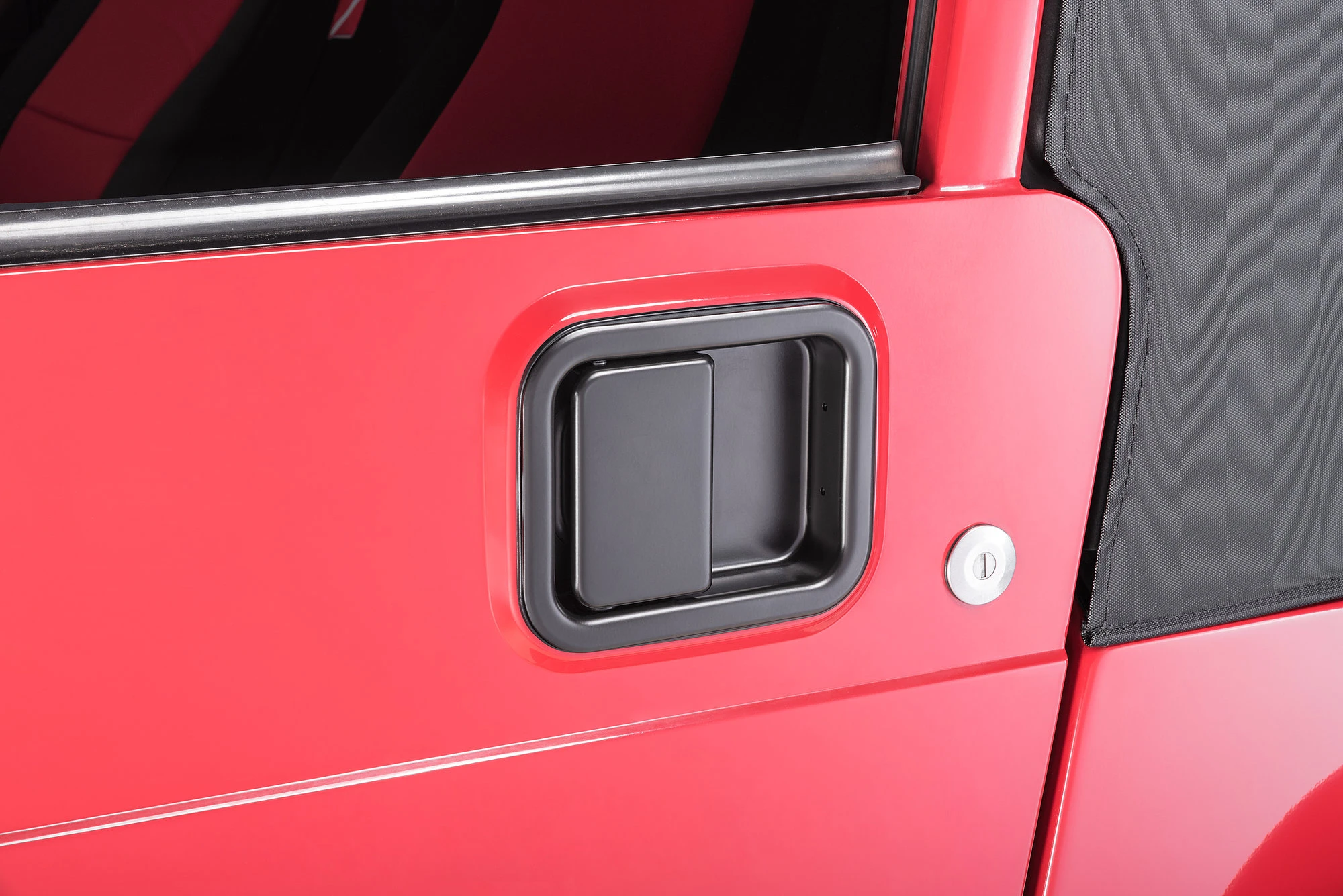 Quadratec 55014 37 Full Steel Door Outside Paddle Handle in Chrome for 82-95 Jeep CJ & Wrangler YJ Passenger Side, 97-06 Wrangler TJ Drivers Side