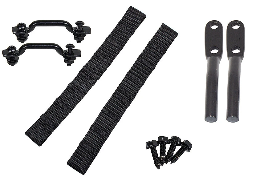 Kentrol 50724 Door Strap Kit in Powdercoated Black for 97-06 Jeep Wrangler TJ