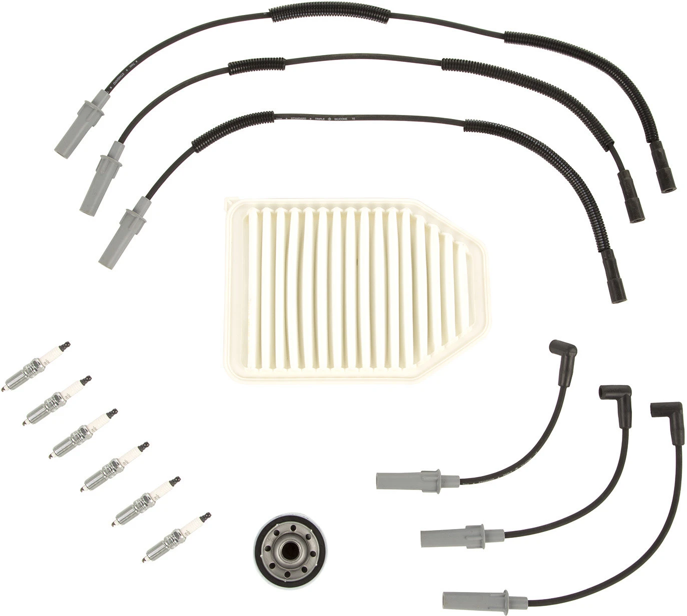 OMIX 17257.86 Tune Up Kit for 07-11 Jeep Wrangler & Wrangler Unlimited JK with 3.8L V6 Engine