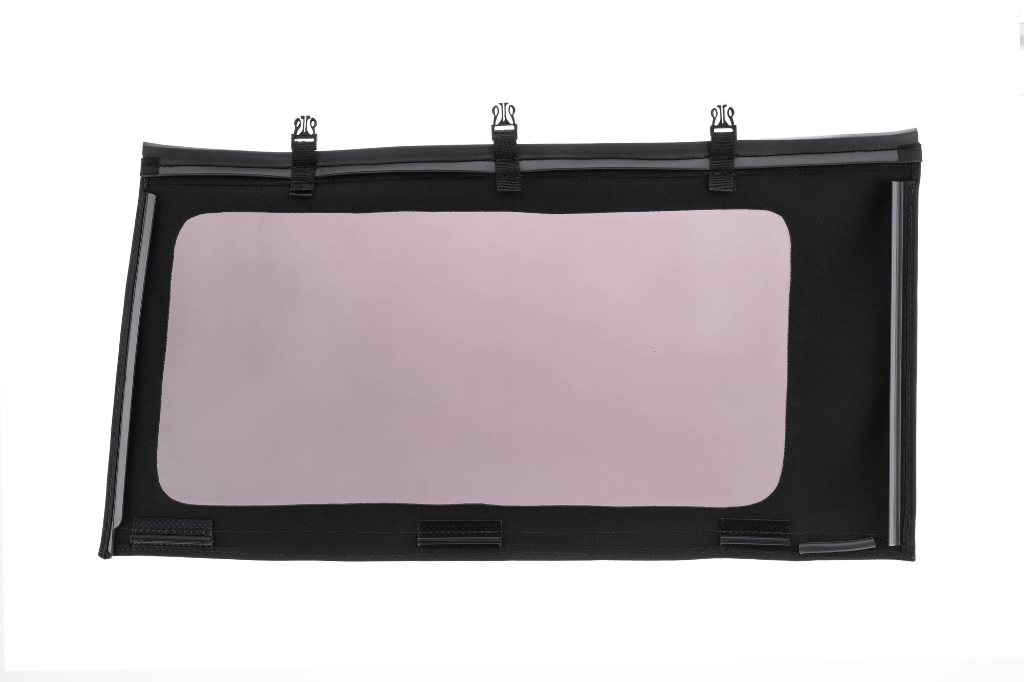 MasterTop 86012125 Replacement Rear Windows in Black Twill - Quarter Passenger Side for 21-24 Ford Bronco 4-Door with Original Factory Mopar Soft Top
