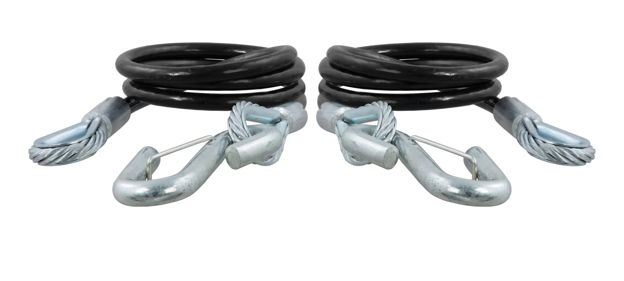 CURT 80151 44-1/2" Safety Cables with Snap Hooks - 5000 lbs
