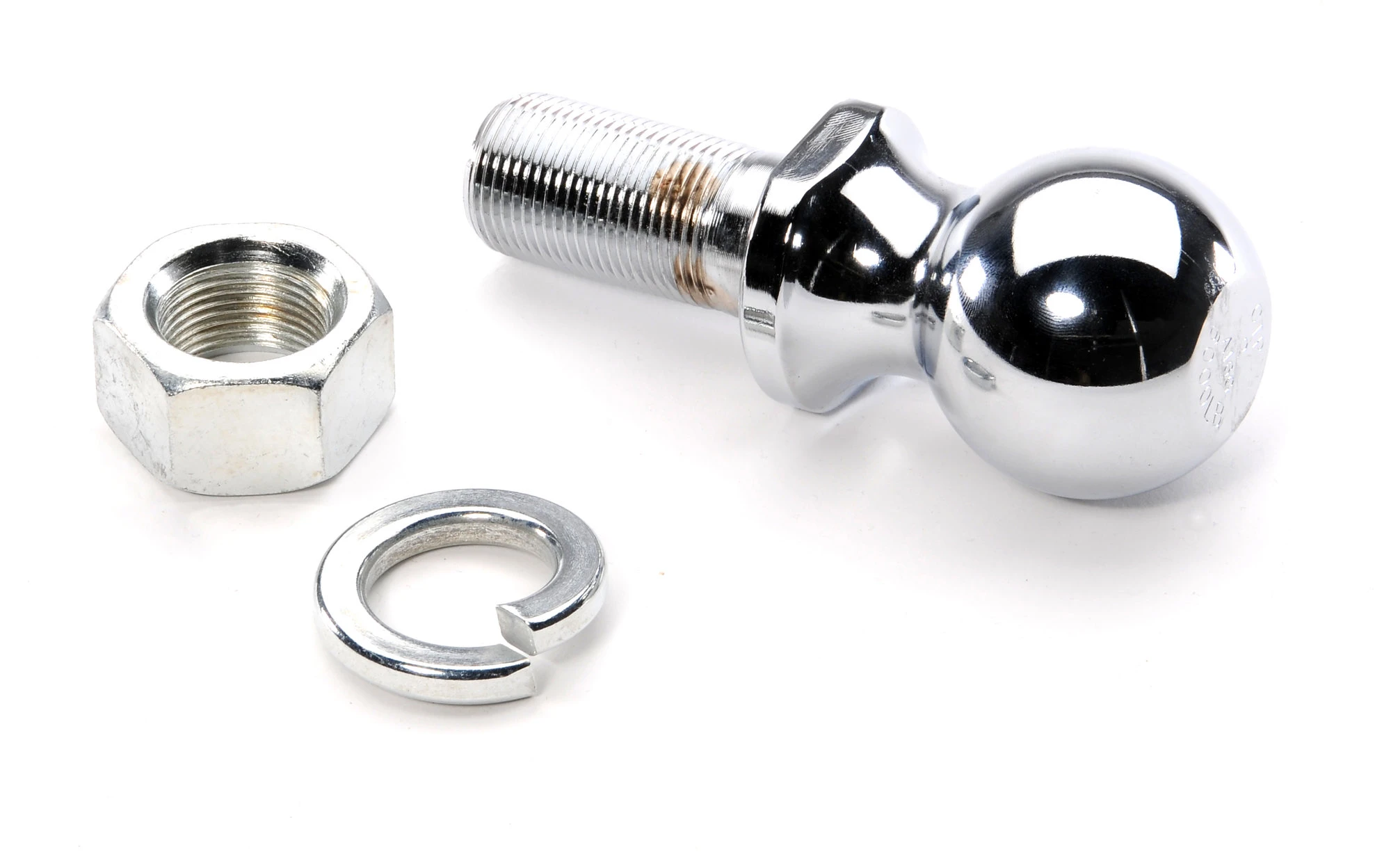Hidden Hitch 63845 2" Hitch Ball with 1" Shank: for ½" to 1" Thick Drawbars