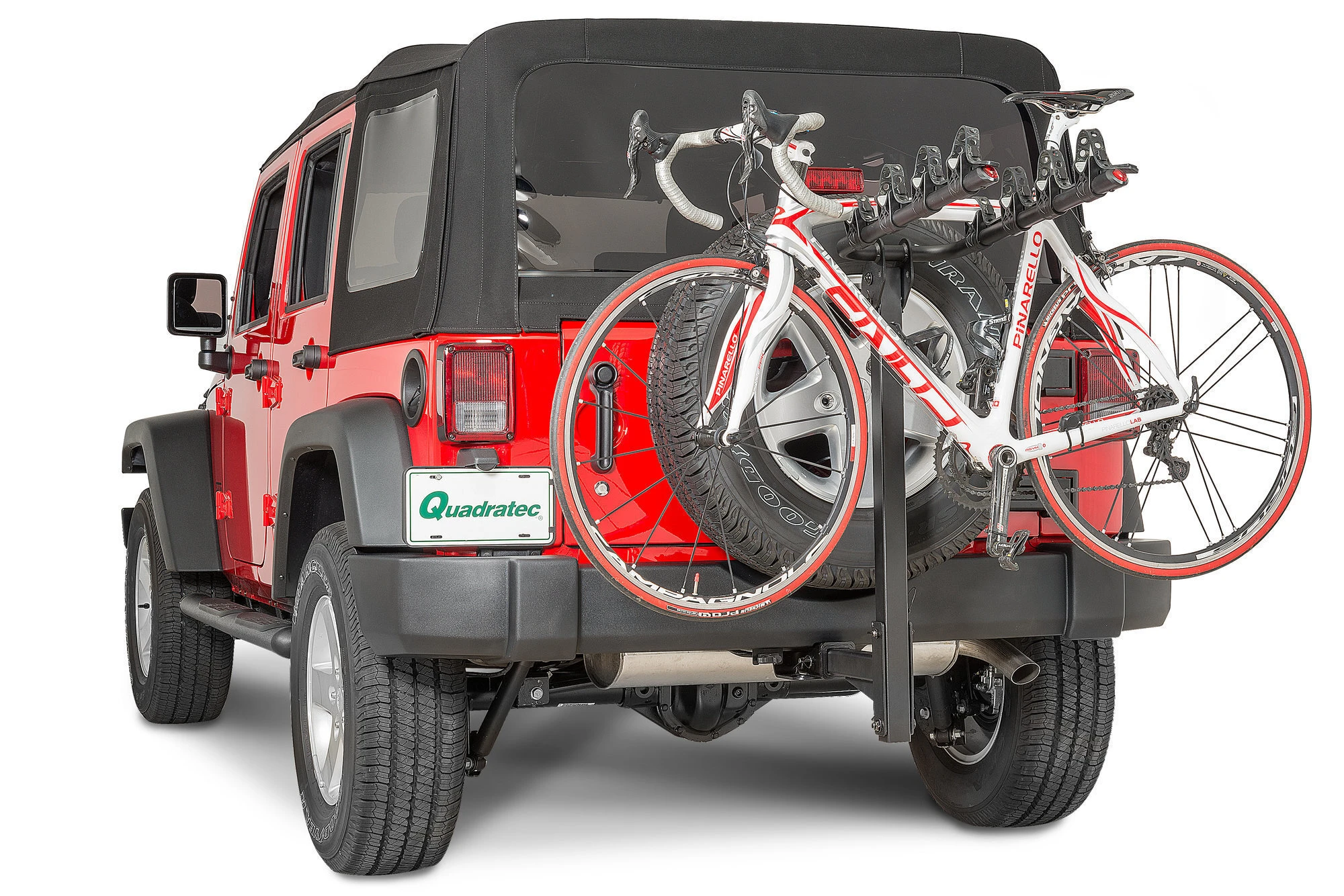 Quadratec 4 Bike Folding Bike Rack for 2" Receiver Hitch