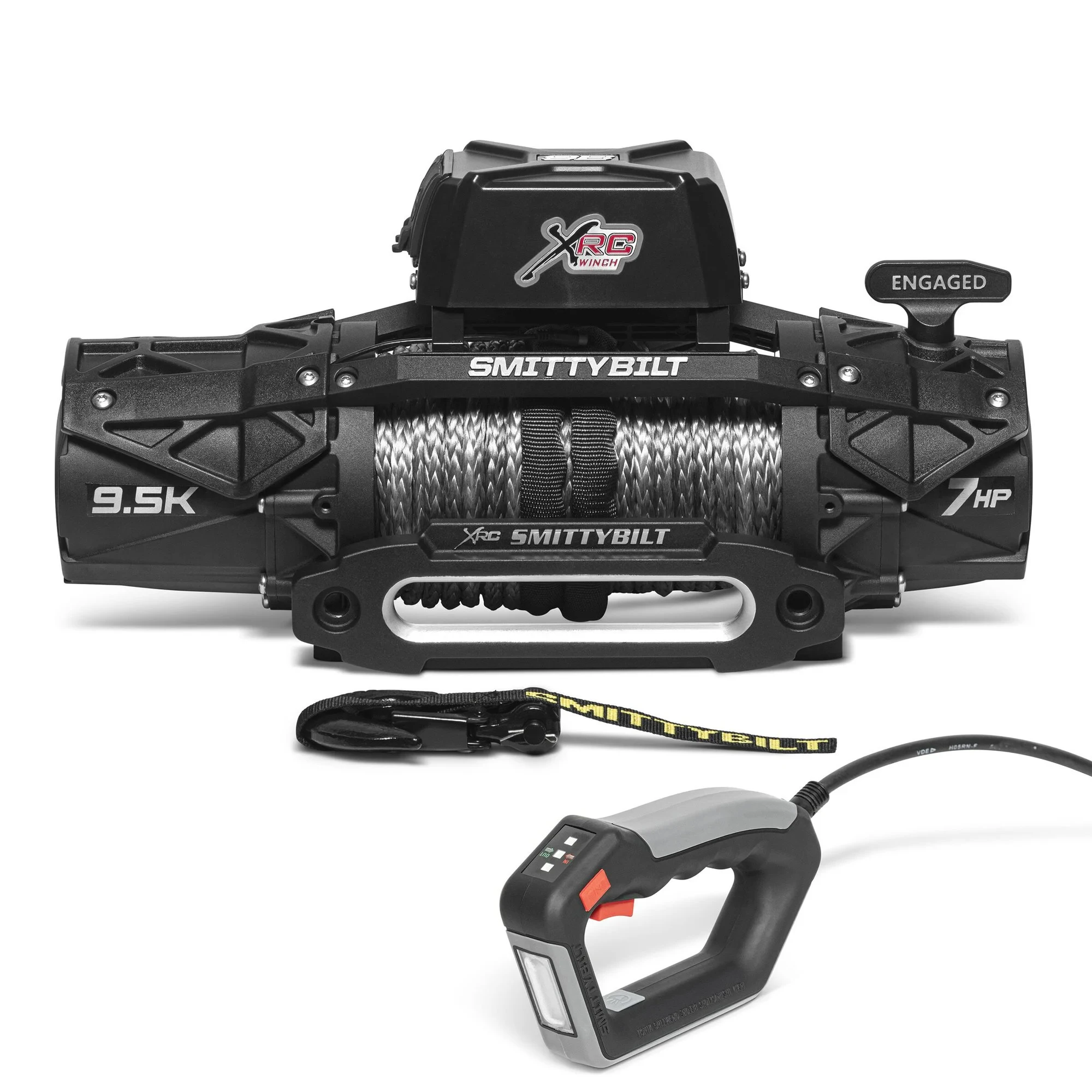 Smittybilt 98695 XRC GEN3 Winch Competition Style with Synthetic Rope & Hawse Fairlead