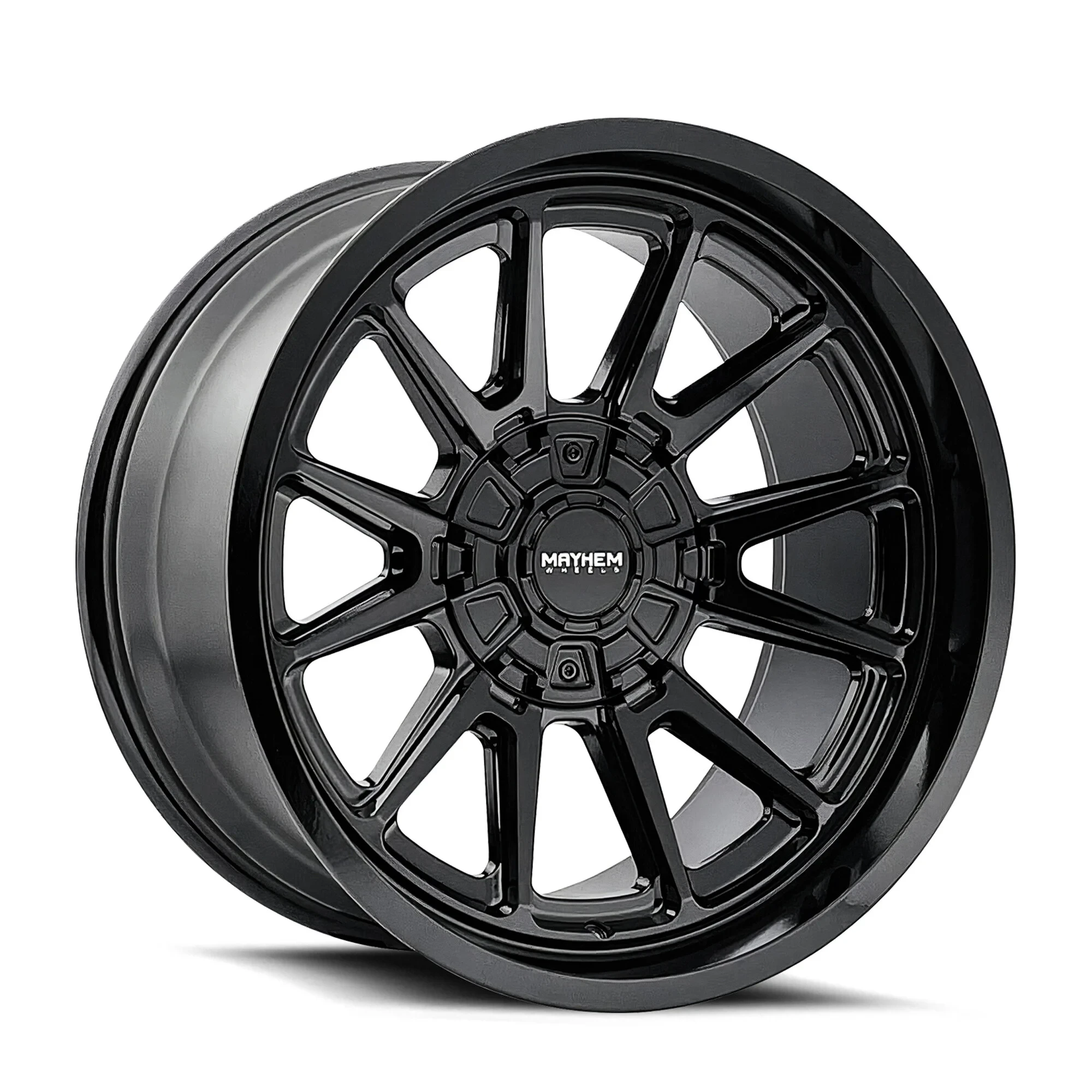 Mayhem 8116-8956B Intrepid Series 8116 Wheel in 18x9 with 4.50in Backspace Gloss Black for 87-06 Jeep Wrangler YJ & TJ
