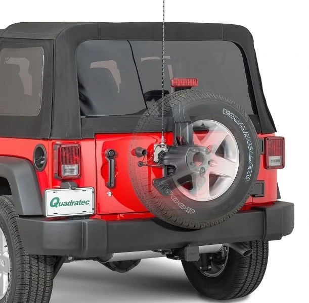 Quadratec Extreme Duty Stainless CB Radio Antenna Rear Tailgate Mount with 48" Antenna for 07-18 Jeep Wrangler JK