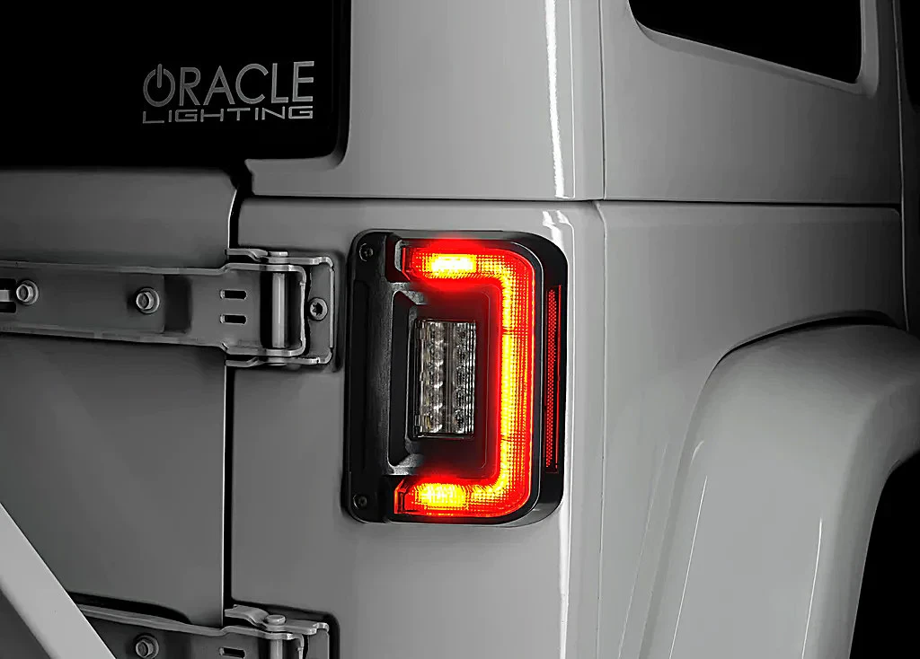 Oracle Lighting 5891-504 V2 Flush Mount Tail Lights in Standard Red for 07-18 Jeep Wrangler JK