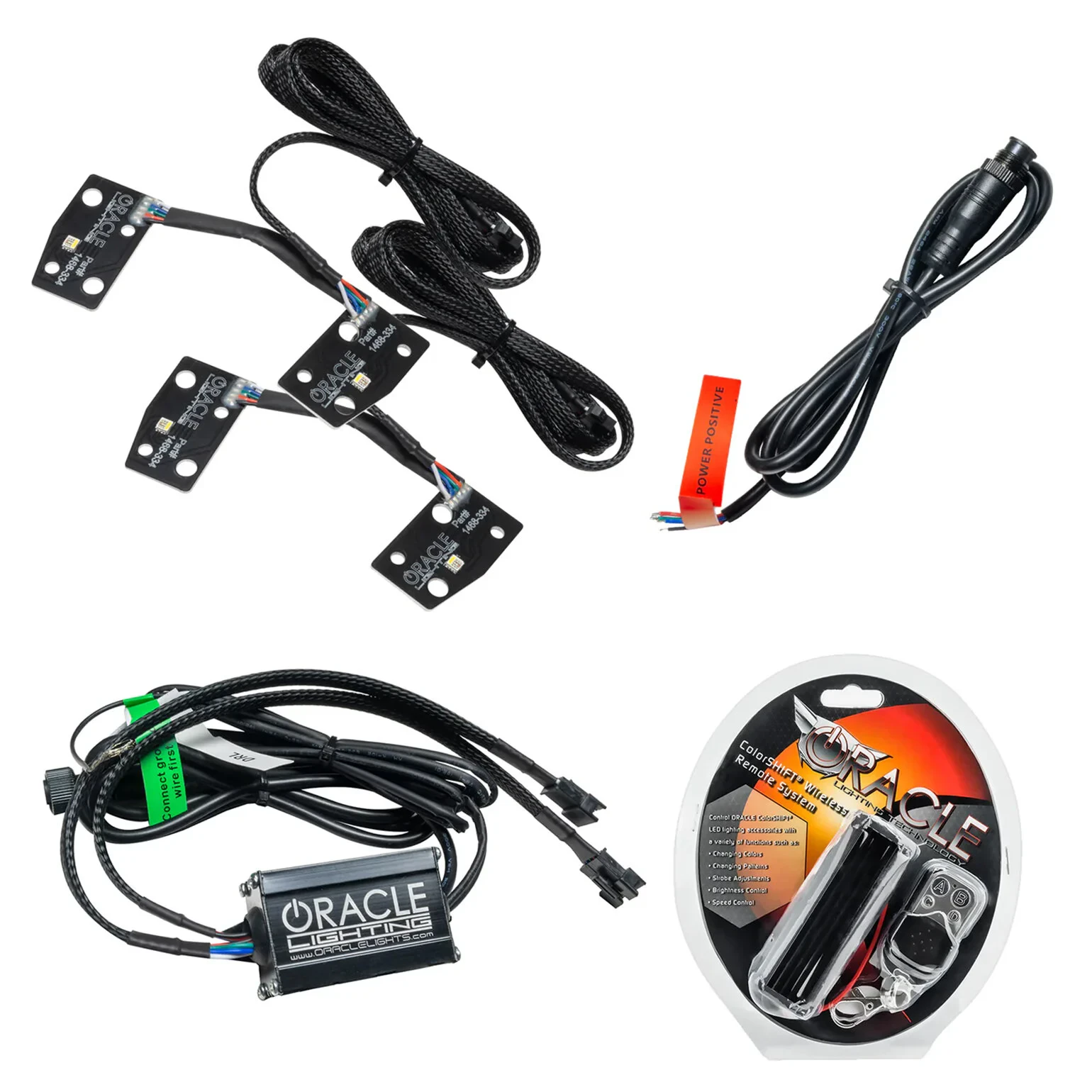 Oracle Lighting 1468-330 ColorSHIFT RGB with Headlight Halo Upgrade Kit - with RF Controller for 21-26 Ford Bronco with Signature Headlights