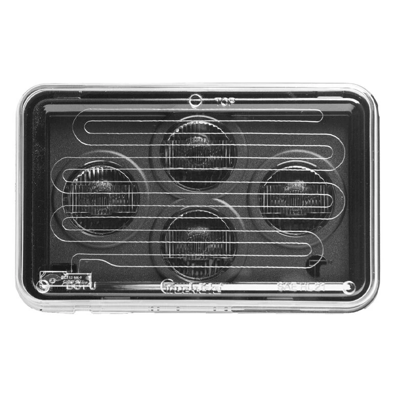 Truck-Lite 37655C 37 Series LED 4"x6" Rectangular Heated Headlights - Single High Beam