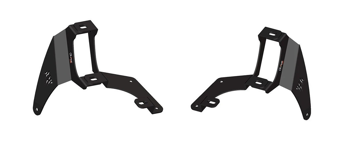 Quake LED QBJ913 A-Pillar Dual Pod & Single 52" Light Bar Cowl Mounts for 18-26 Jeep Wrangler JL & Gladiator JT