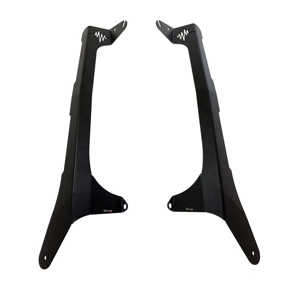 Quake LED QBJ945 A-Pillar Pod & Single 52" Light Bar Cowl Mounts for 18-26 Jeep Wrangler JL & Gladiator JT