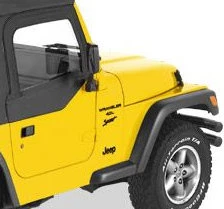 Bestop Fabric Replacement Upper Door Skins for 97-06 Jeep Wrangler TJ & Unlimited