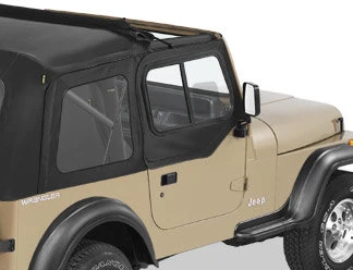 Bestop Upper Door Sliders for 87-95 Jeep Wrangler YJ with Sunrider or Supertop