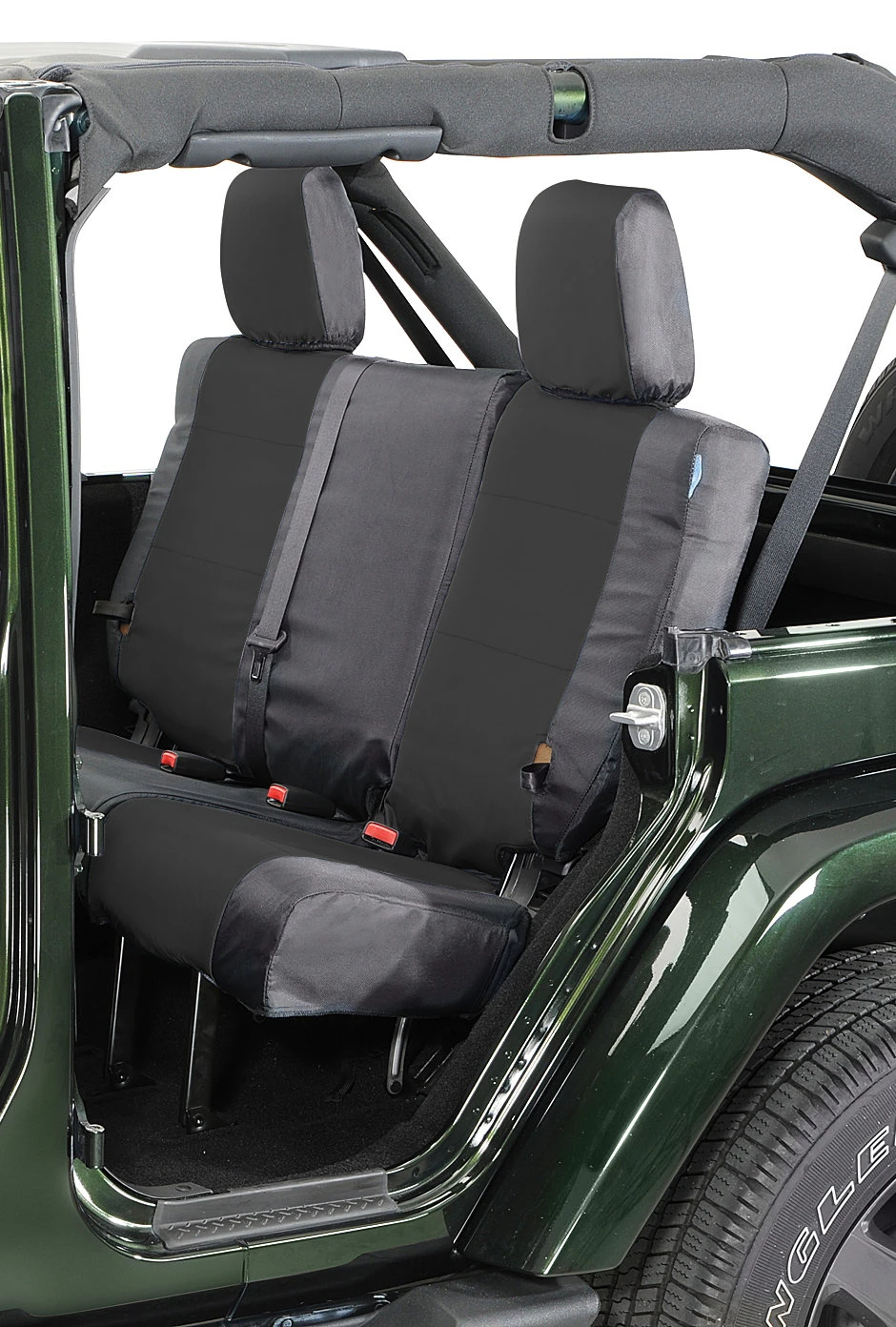Coverking Rear Ballistic Nylon Seat Covers for 11-12 Jeep Wrangler JK 2 Door