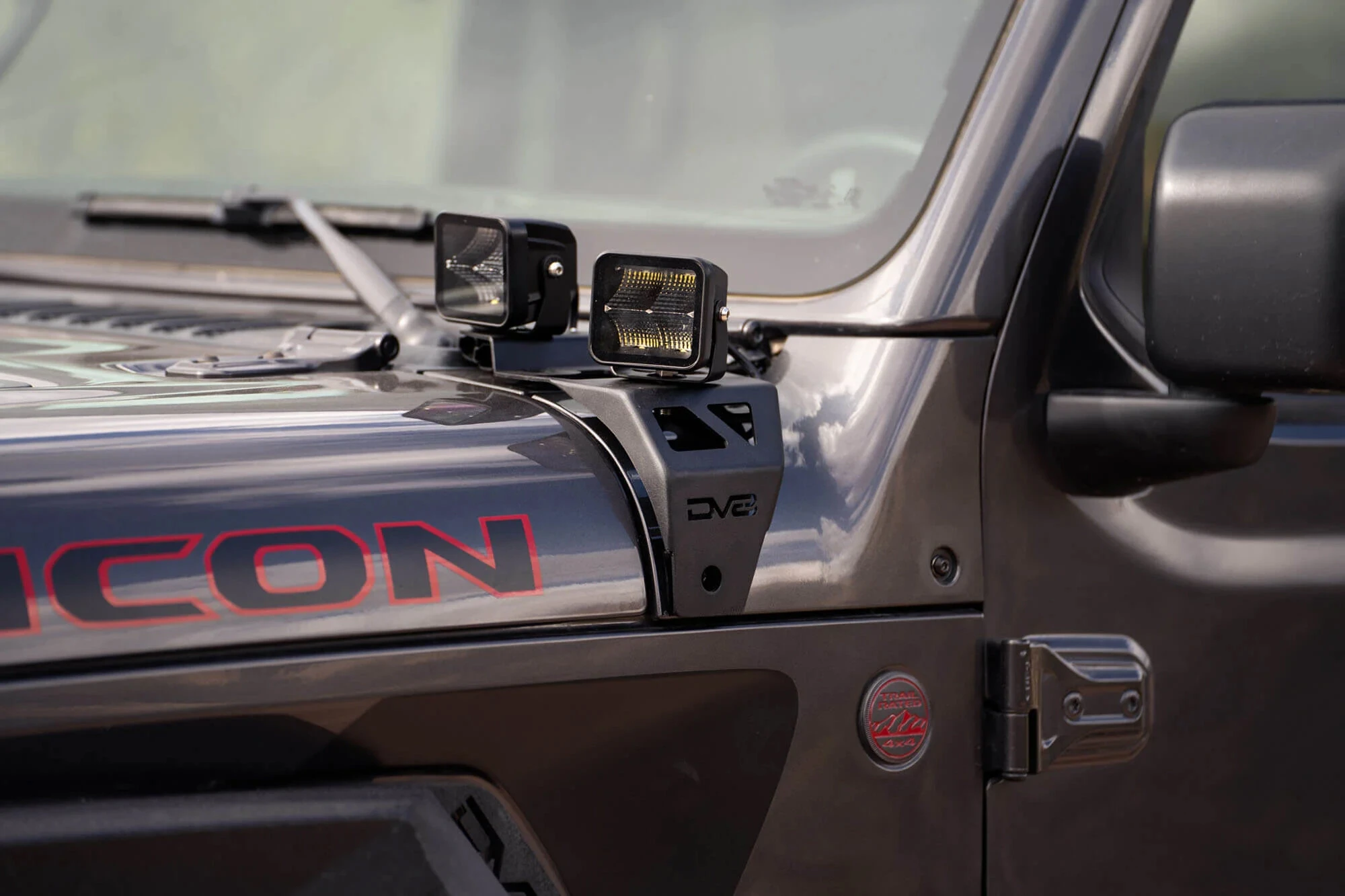 DV8 Offroad A-Pillar Dual Pod Light Mounts for 18-26 Jeep Wrangler JL & Gladiator JT
