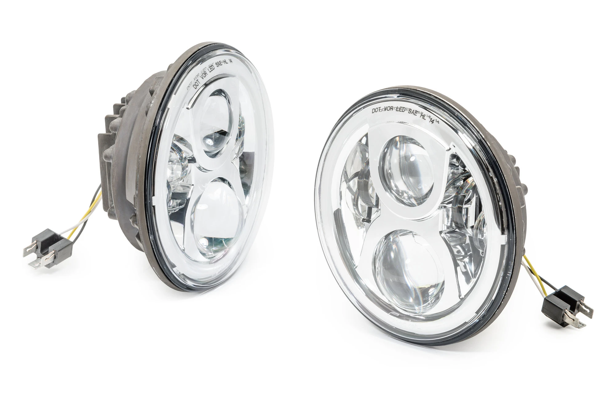 J.W. Speaker 8700 Evolution 2 LED Headlight Kit 97-06 Wrangler TJ & Unlimited LJ