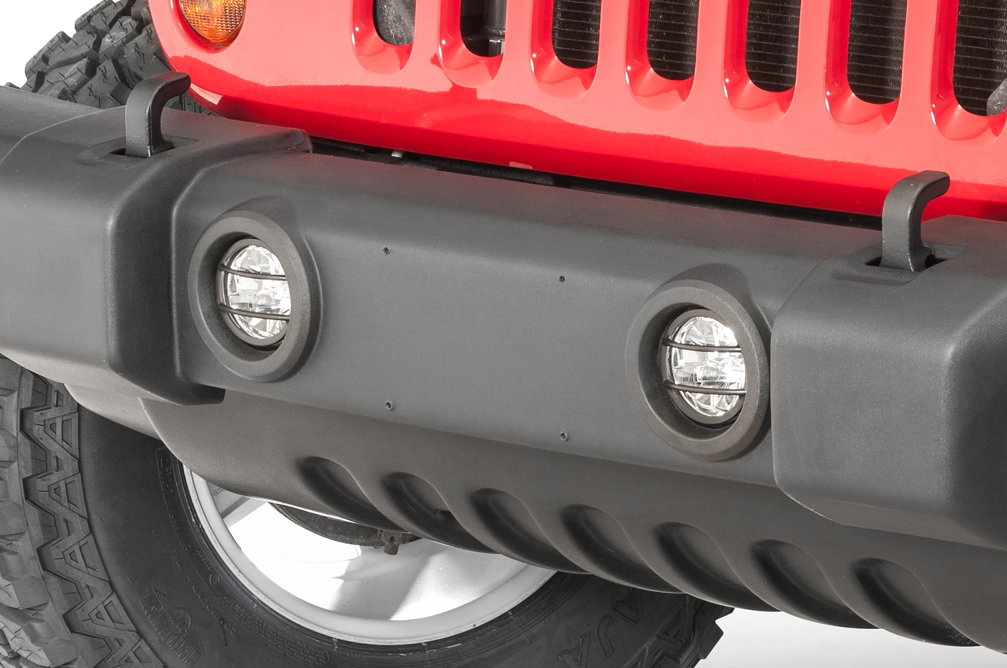 Kentrol Stainless Steel Fog Light Covers for 07-18 Jeep Wrangler JK