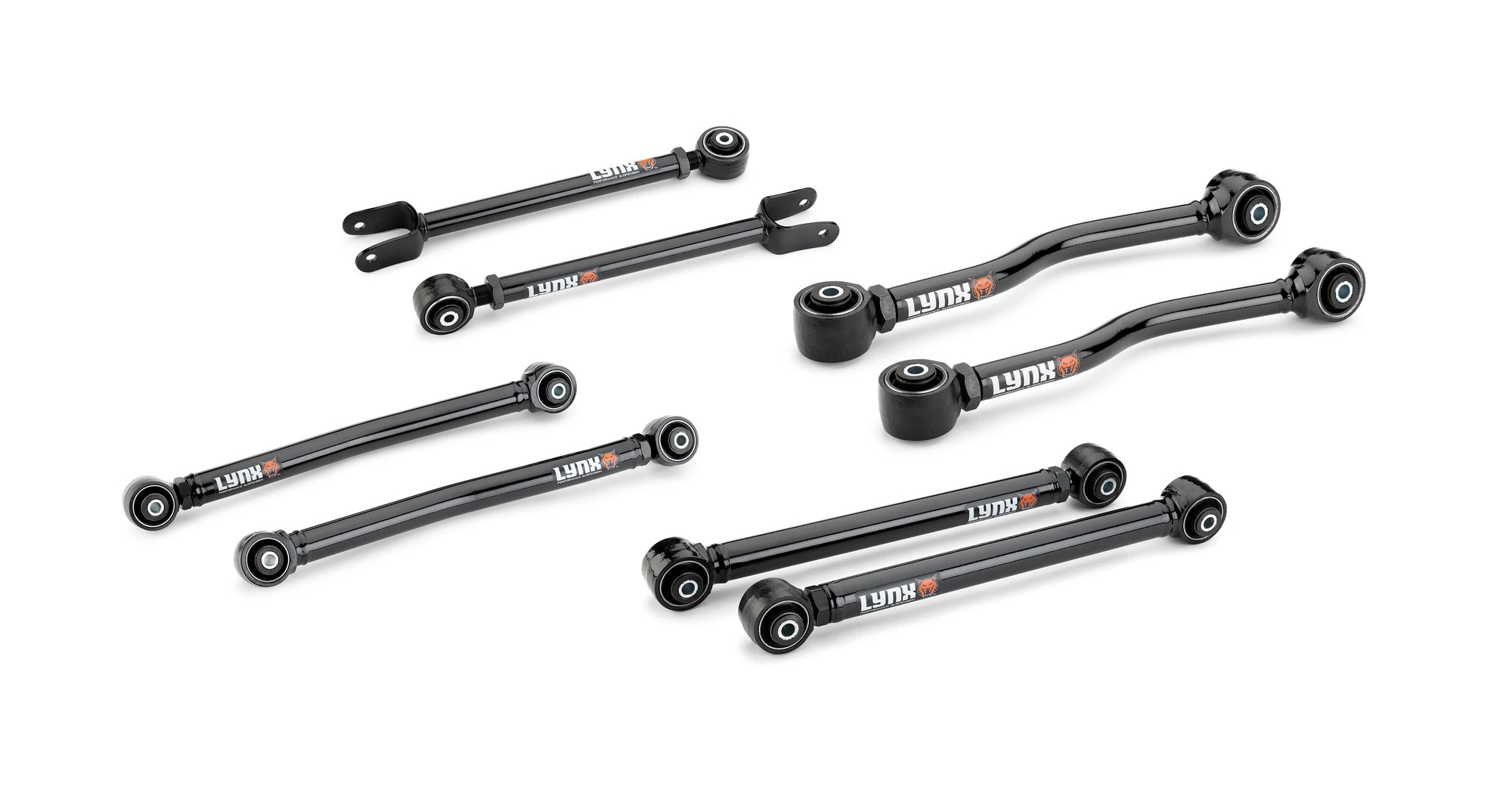 Lynx Front & Rear Control Arm Kit for 07-18 Jeep Wrangler JK