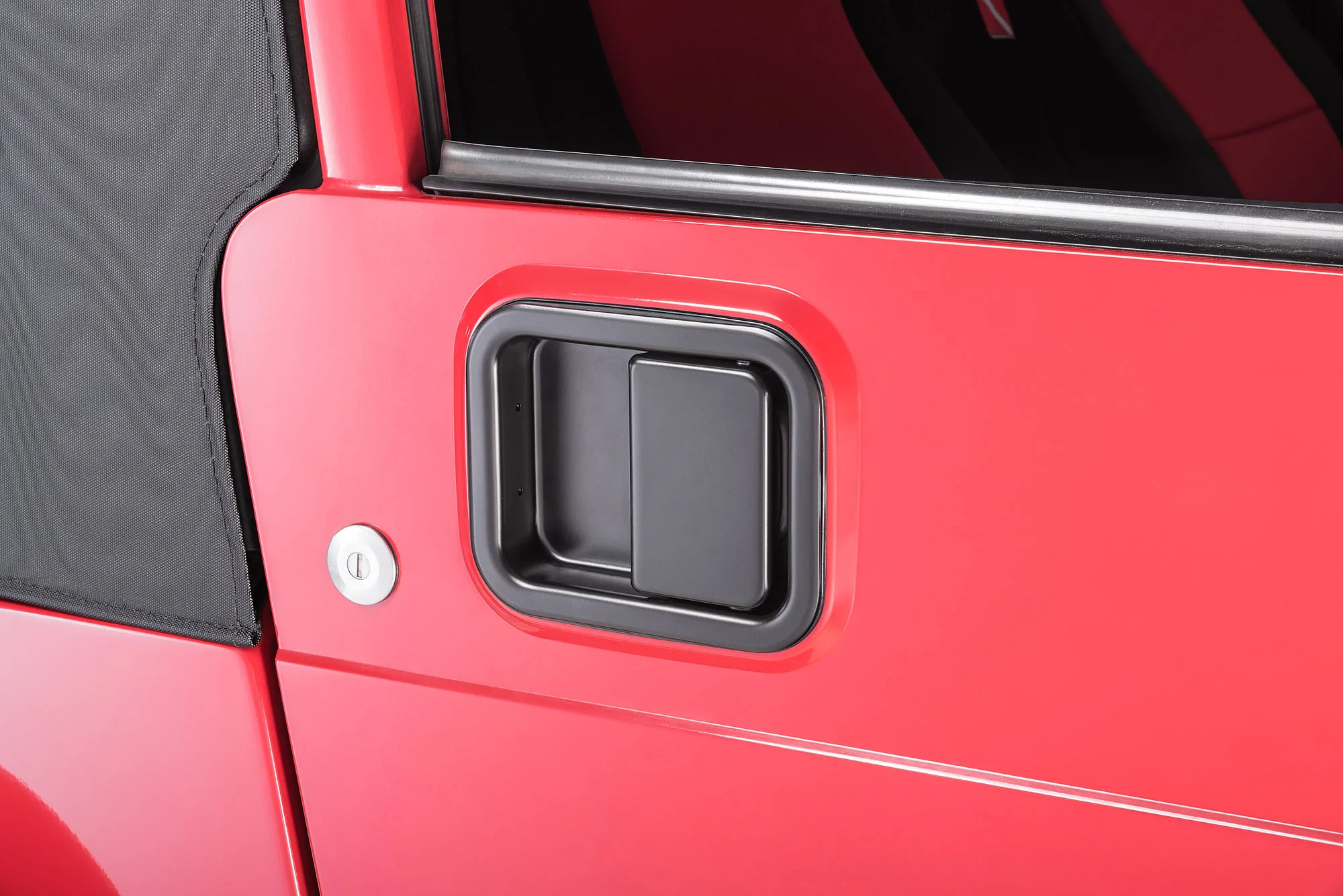 Quadratec Full Steel Door Paddle Handle for 82-95 Jeep CJ & Wrangler YJ Driver Side, 97-06 Wrangler TJ Passenger Side