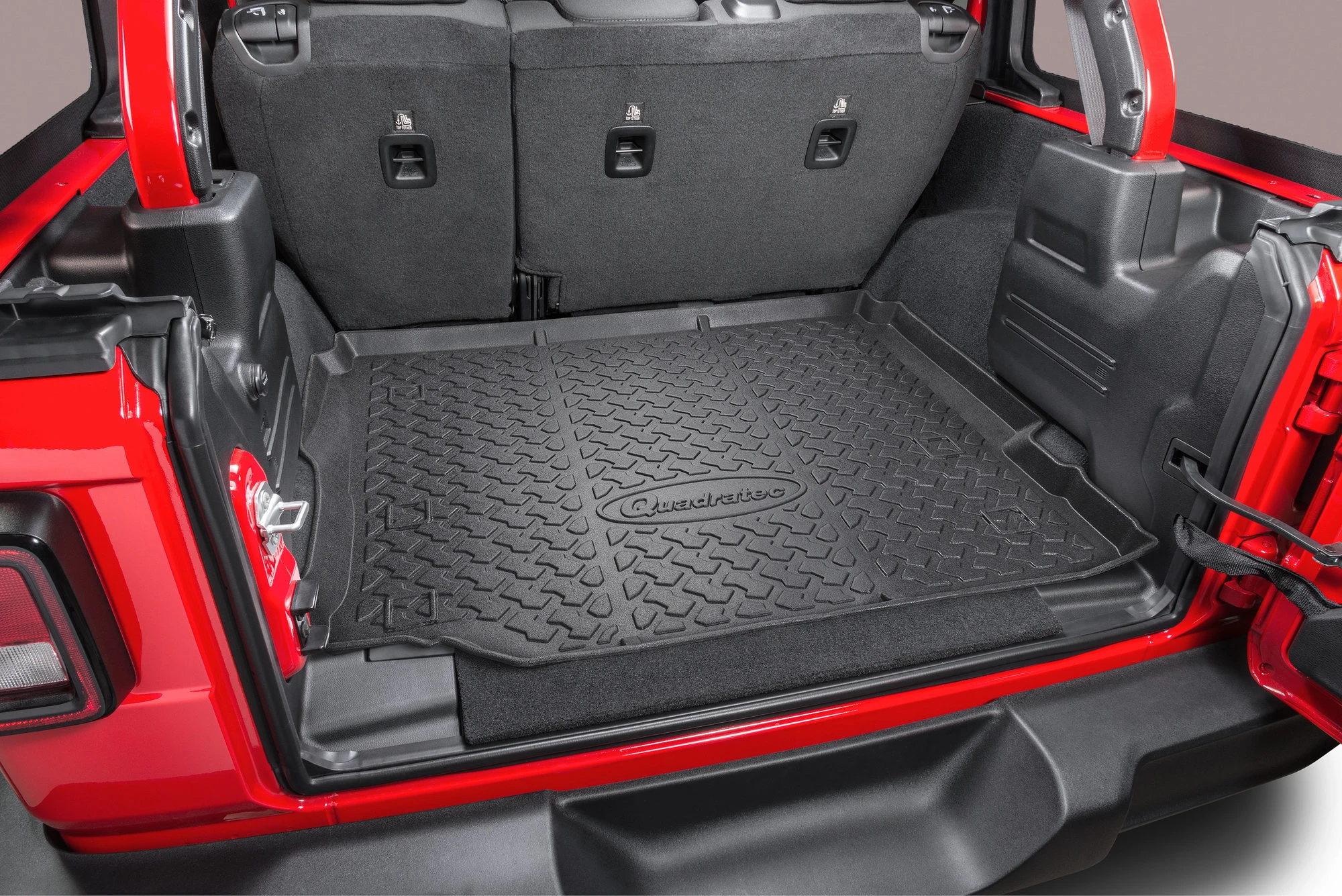 Quadratec Ultimate All Weather Rear Cargo Liner for 18-26 Jeep Wrangler JL Unlimited