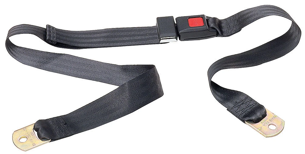 Seatbelt Solutions 2 Point Non-Retractable Lap Belt with Push-Button Buckle