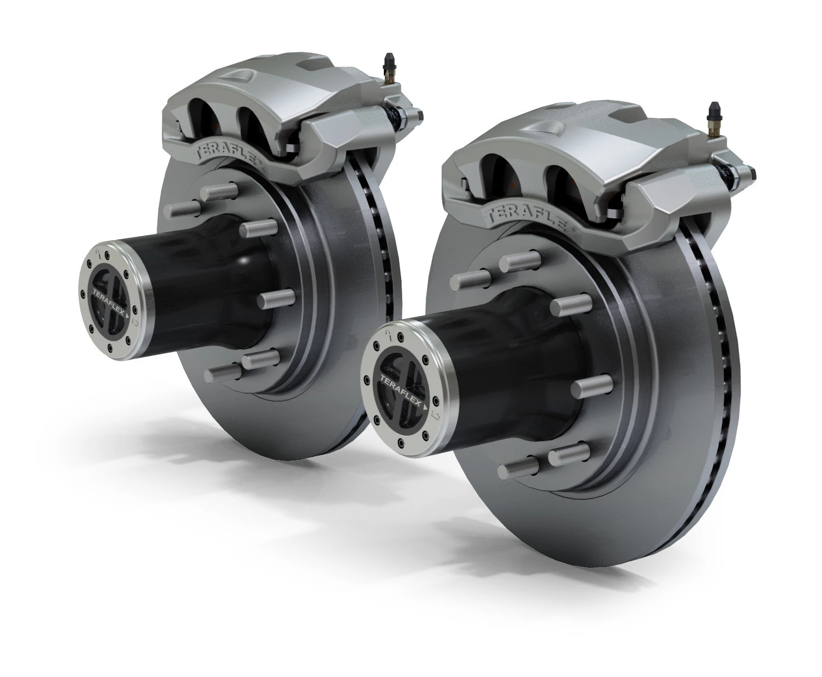 Teraflex Front Full Float 8-Lug Locking Hub Conversion Kit with Big Brake Conversion for 07-18 Jeep Wrangler JK