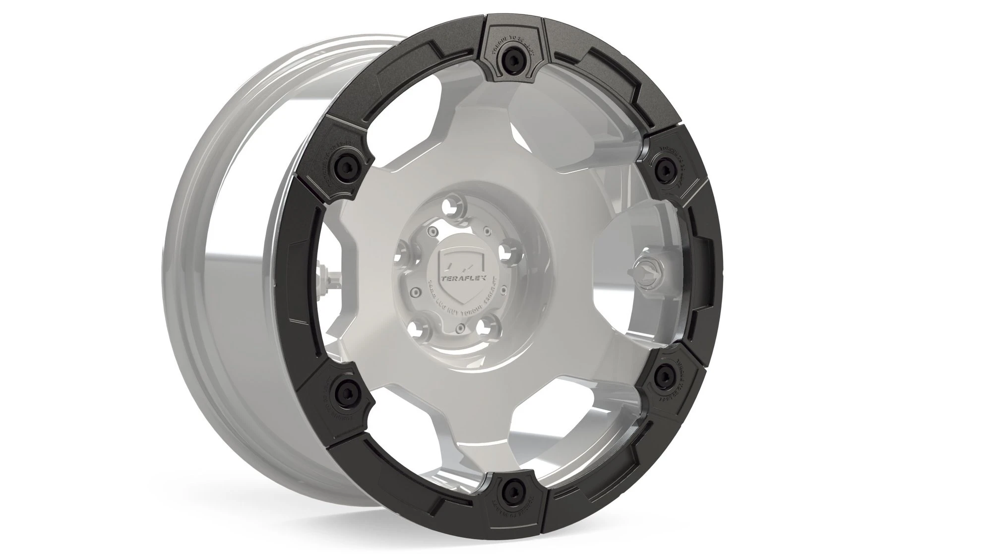 Teraflex Split Nomad Rash Ring Single in White for Teraflex Nomad Wheels